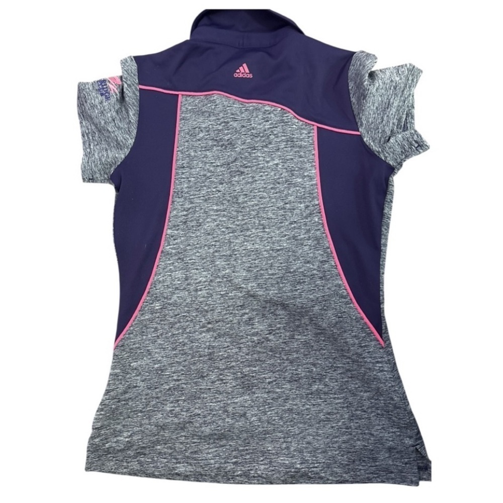 Adidas Pure Motion Purple, Pink and Gray Golf Shirt Women’s Small - Picture 3 of 7